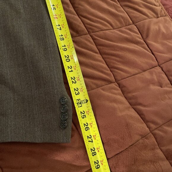 44L NWOT Lauren Ralph Lauren Brown Herringbone Wool Sport Coat Blazer Jacket - Picture 12 of 16